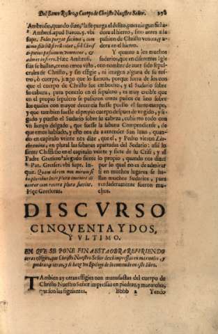 Discvrso Cinqventa y Dos, y Vltimo