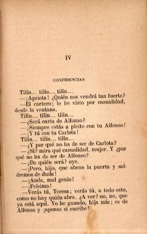 IV. Confidencias