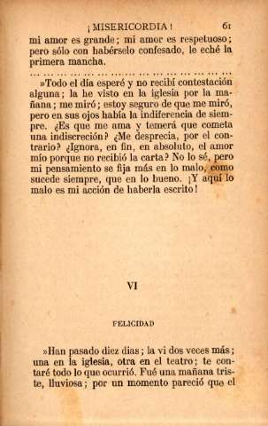 VI. Felicidad