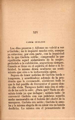XIV. Cabos sueltos