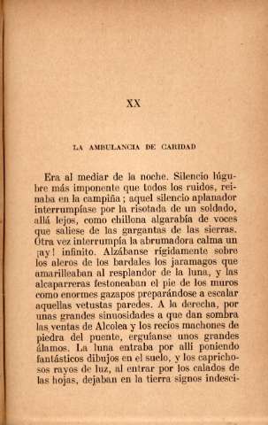XX. La ambulancia de caridad