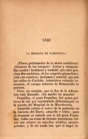 XXIII. La hermana de Ramoncilla