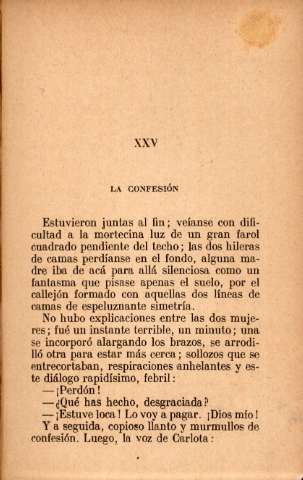XXV. La confesión