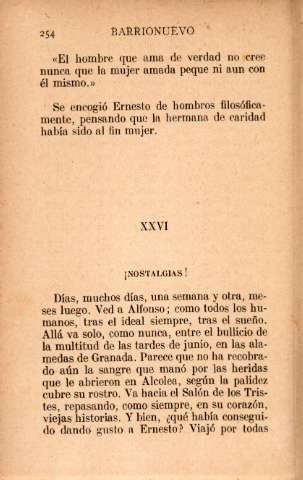 XXVI. ¡Nostalgias!
