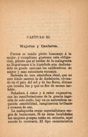 Capítulo III. Mujeres y Cantares