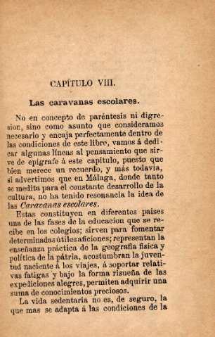 Capítulo VIII. Las caravanas escolares