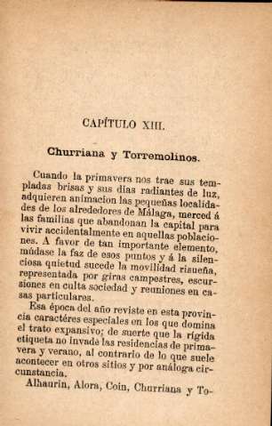 Capítulo XIII. Churriana y Torremolinos