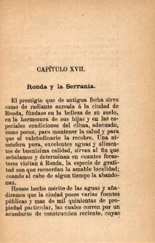 Capítulo XVII. Ronda y la Serrania
