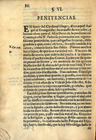 S. VI. Penitencias