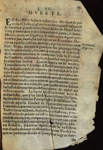 S. XIII. Mverte