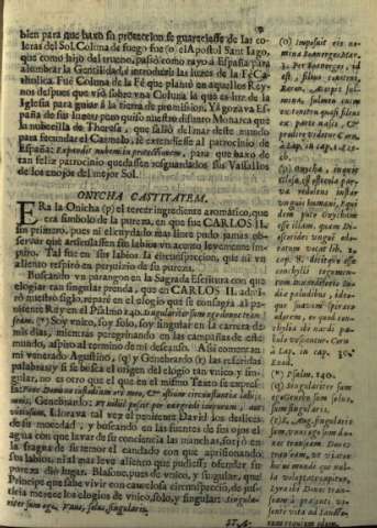 Onycha Castitatem