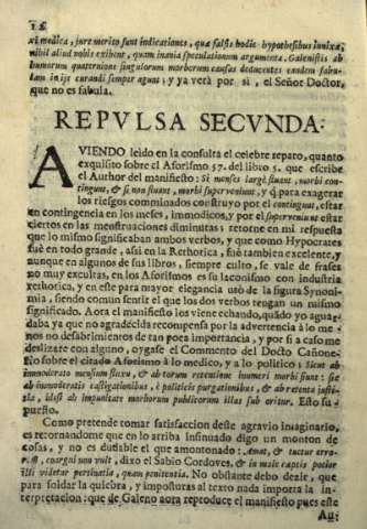 Repvlsa Secvnda