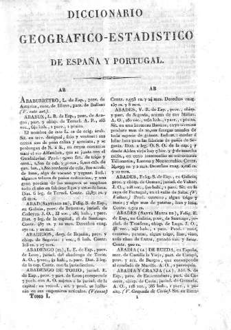 Diccionario geografico-estadistico de España y Portugal