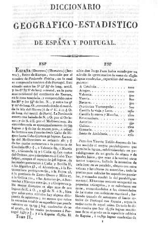 Diccionario geografico-estadistico de España y Portugal
