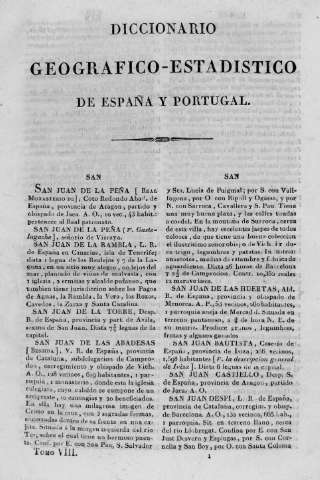 Diccionario geografico-estadistico de España y Portugal