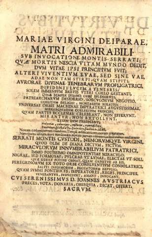 Mariae Virgini Deiparae, Matri Admirabili...
