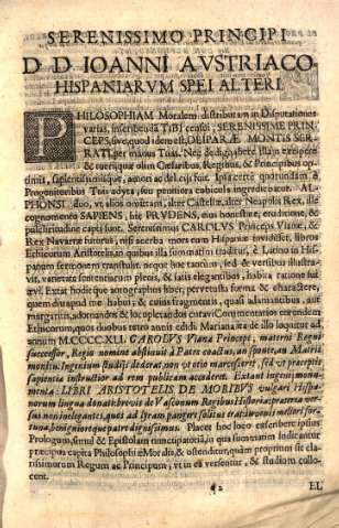 Serenissimo Principi D. D. Ioanni Avstriaco...