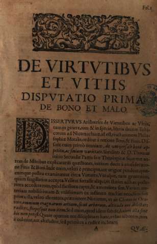 Dispvtatio Prima...