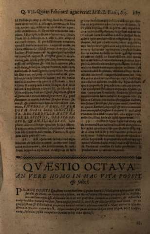 Qvaestio Octava