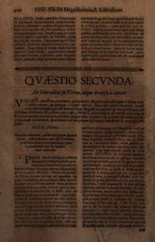 Qvaestio Secvnda