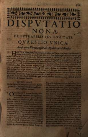 Dispvtatio Nona
