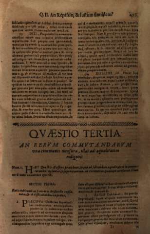 Qvaestio Tertia