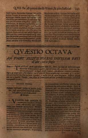Qvaestio Octava