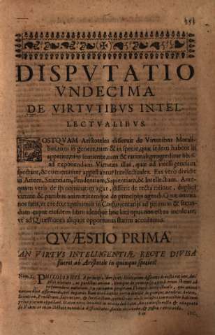 Dispvtatio Vndecima