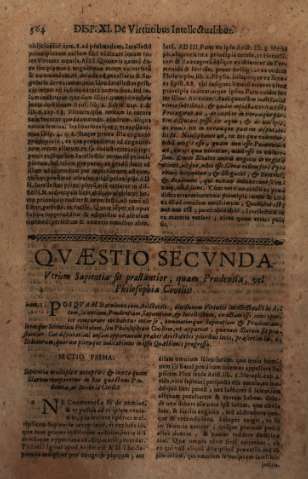 Qvaestio Secvnda