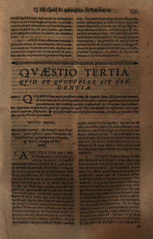 Qvaestio Tertia