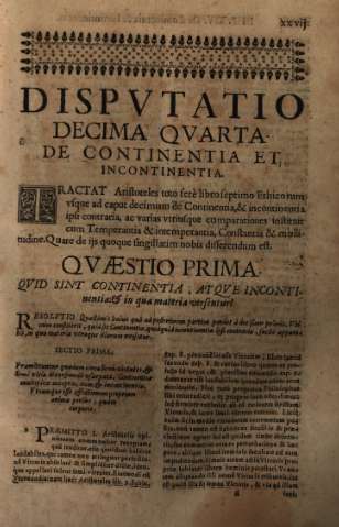 Dispvtatio Decima Qvarta