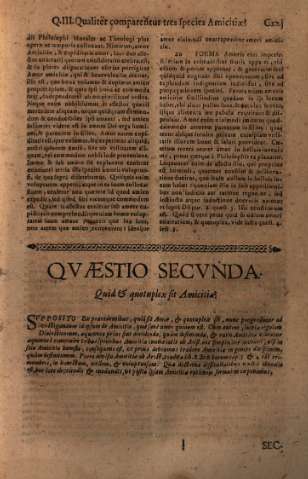 Qvaestio Secvnda