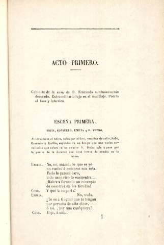 Acto primero. Escena primera