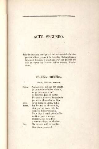Acto segundo. Escena primera