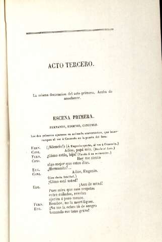 Acto tercero. Escena primera
