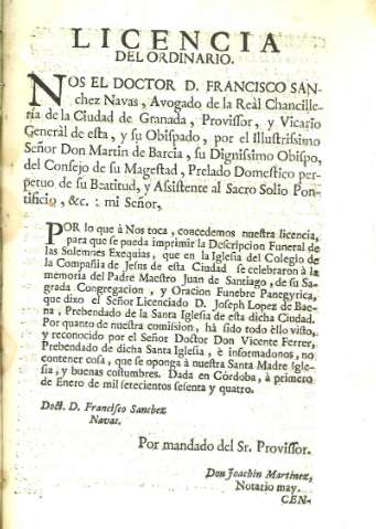 Licencia del Ordinario