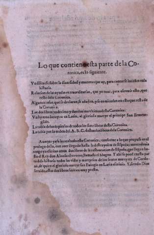 Lo que contiene esta parte de la Coronica...