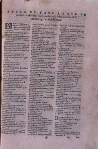 Tabla de todo lo qve se contiene en los dos libros...