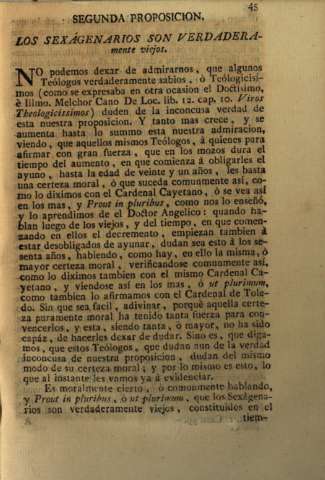 Segunda Proposicion. Los Sexágenarios son verdaderamente viejos
