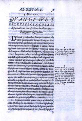 S. Dezimo. Qvan grave, y escrvpvlosa cosa es desacreditar con escritos publicos las Religiones Sagradas