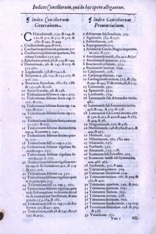 Indices Conciliorum...