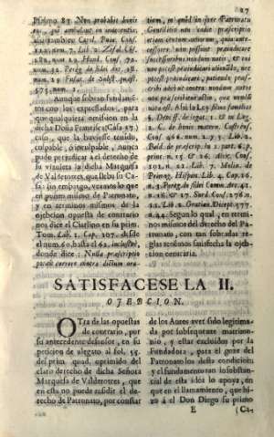 Satisfacese la II. Ojebcion