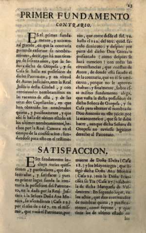 Primer fundamento contrario