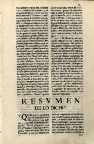 Resvmen de lo dicho