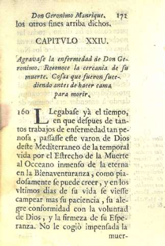 Capitvlo XXIV. Agravase la enfermedad de Don Geronimo...