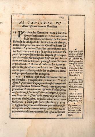 Al capitvlo VII. De las reservaciones de Beneficios