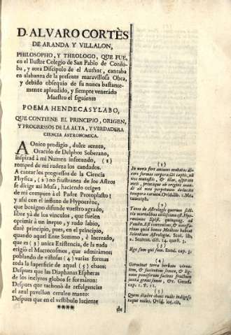D. Alvaro Cortès de Aranda y Villalon