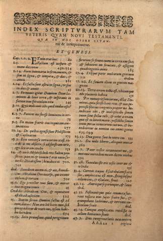 Index Scriptvrarvm Tamveteris qvam Novi Testamenti...