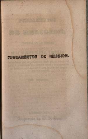 Fundamentos de Religion