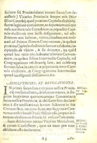 Absolvtiones, et Revocationes